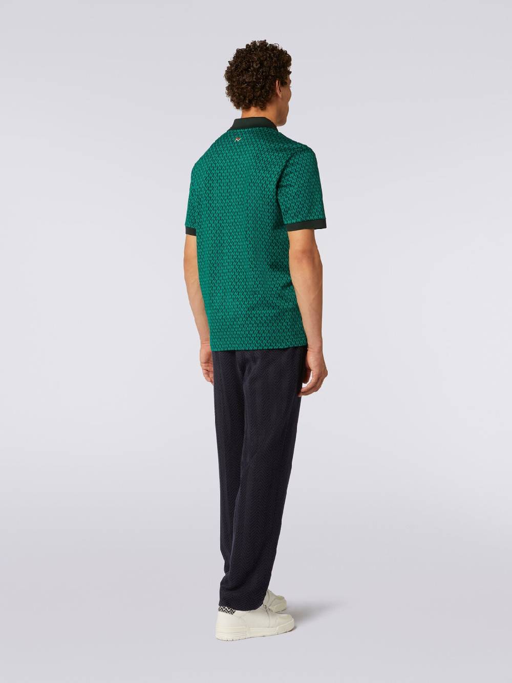 M Missoni Polo a maniche corte in cotone Esporta salva
