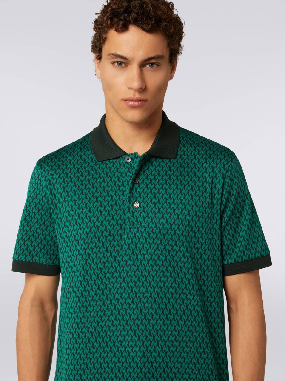 M Missoni Polo a maniche corte in cotone Esporta salva