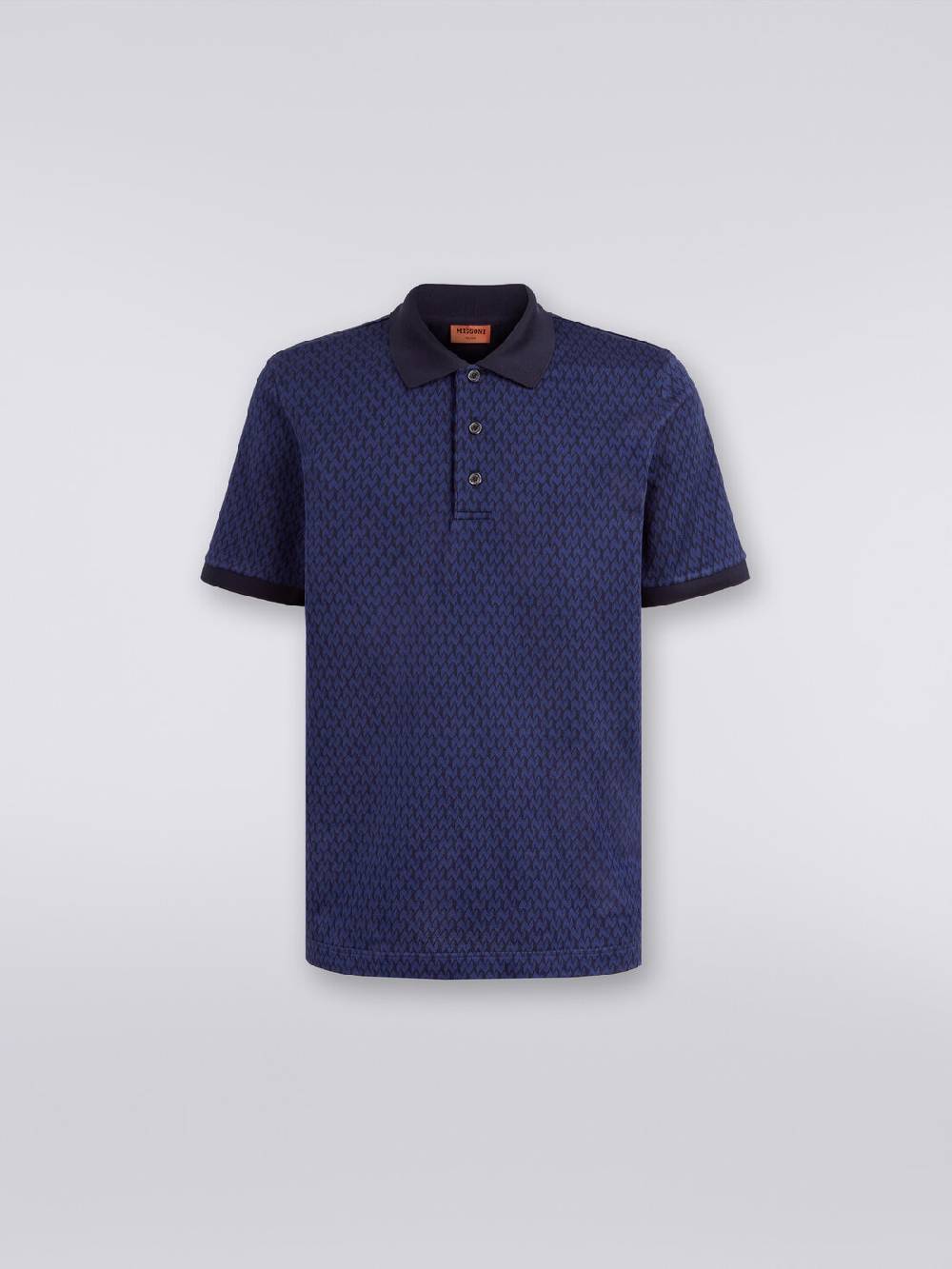 M Missoni Polo a maniche corte in cotone Black Friday Prezzi