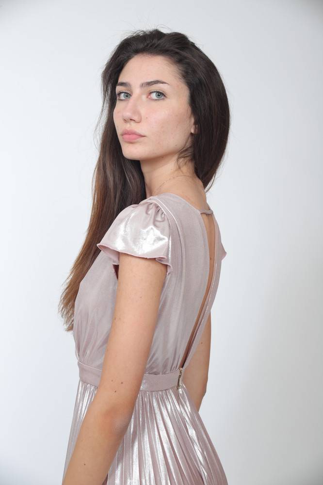 Nora Barth Abito lungo con finitura metallizzata Qualità