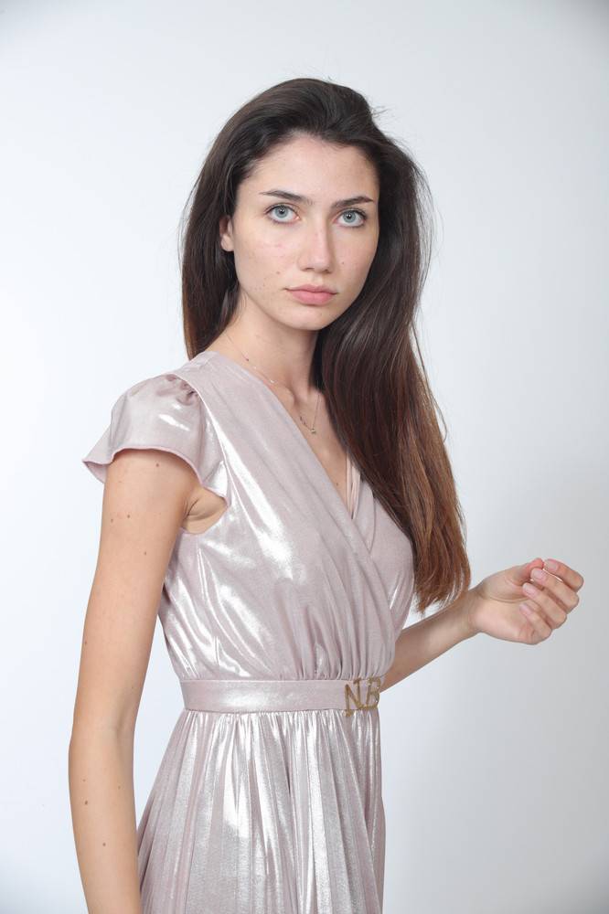 Nora Barth Abito lungo con finitura metallizzata Qualità