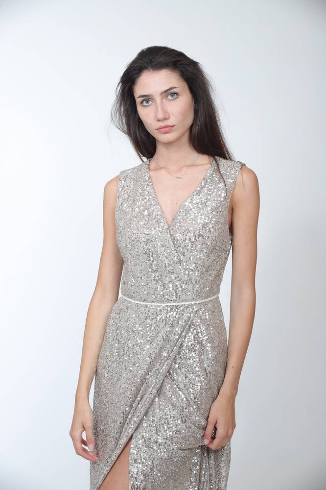 Nora Barth Abito lungo in paillettes Moda