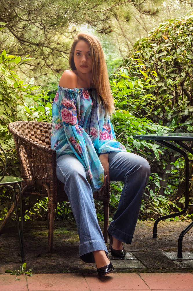 Nora Barth Top floreale Spedizione Gratuita
