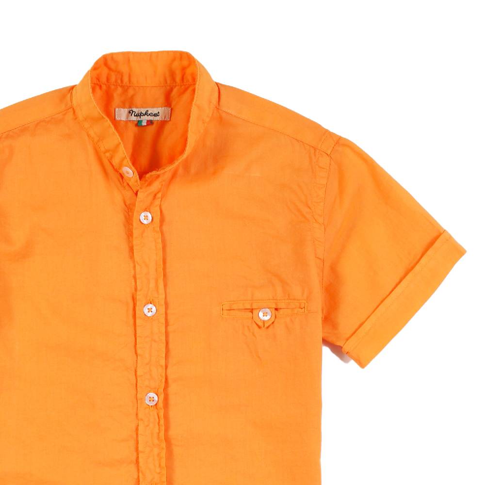 Nupkeet Camicia Coreana Arancione – Rospo Vendita