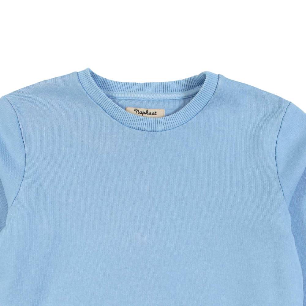 Nupkeet Maglia manica lunga celeste- Boga Soddisfazione Garantita