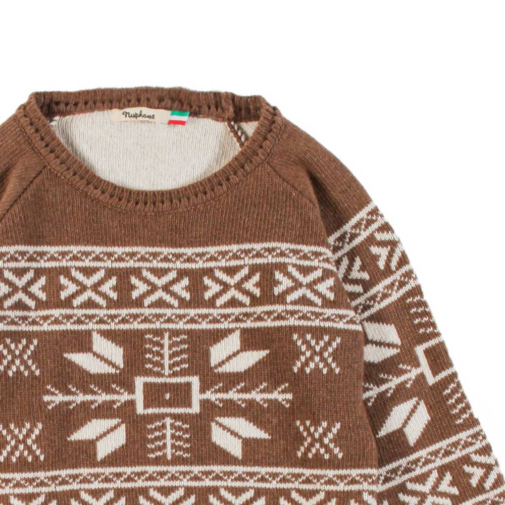 Nupkeet Pullover Raglan Girocollo Cacao – Lesina Prezzo Ridotto