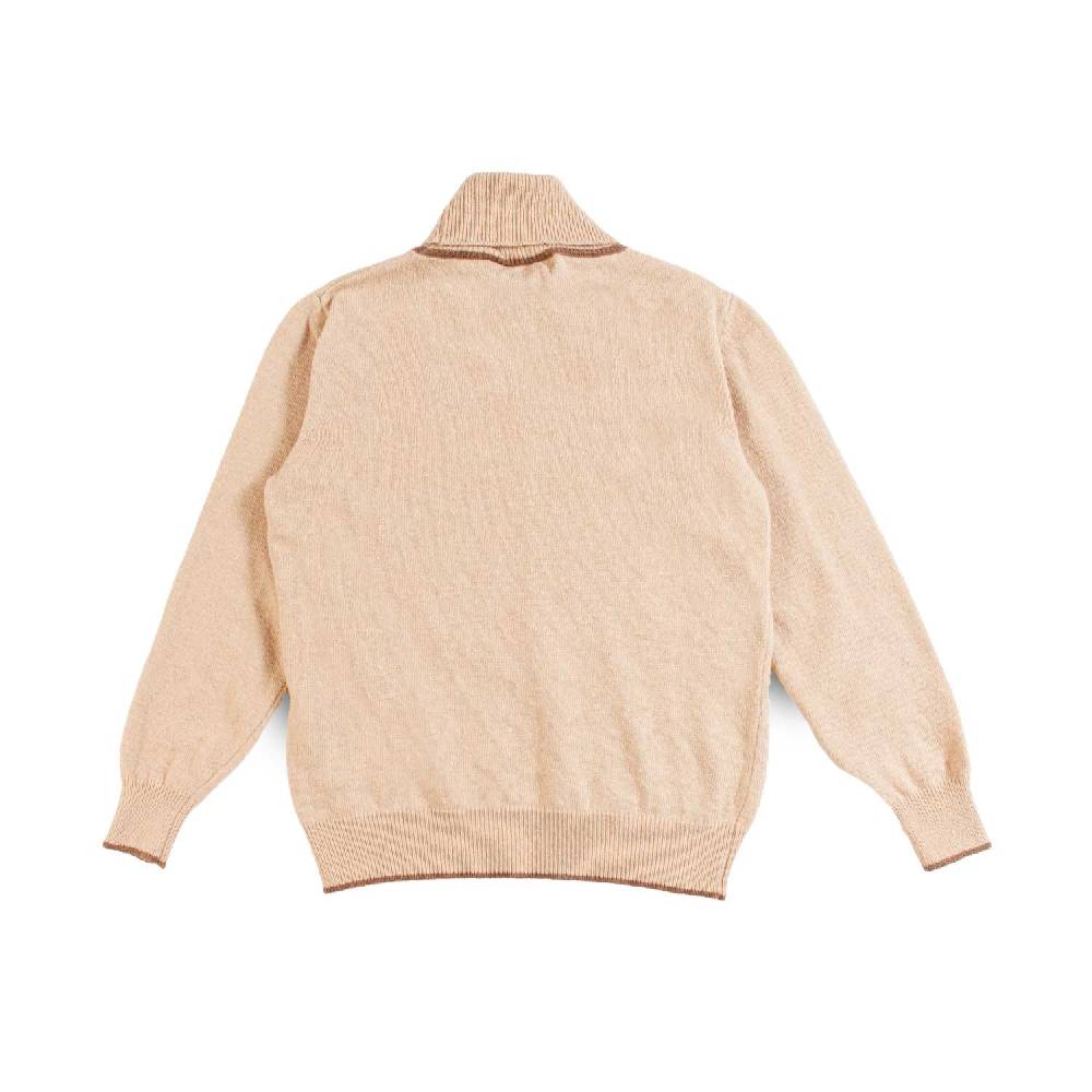 Nupkeet Pullover Collo Alto Cammello – Miseno Offerta