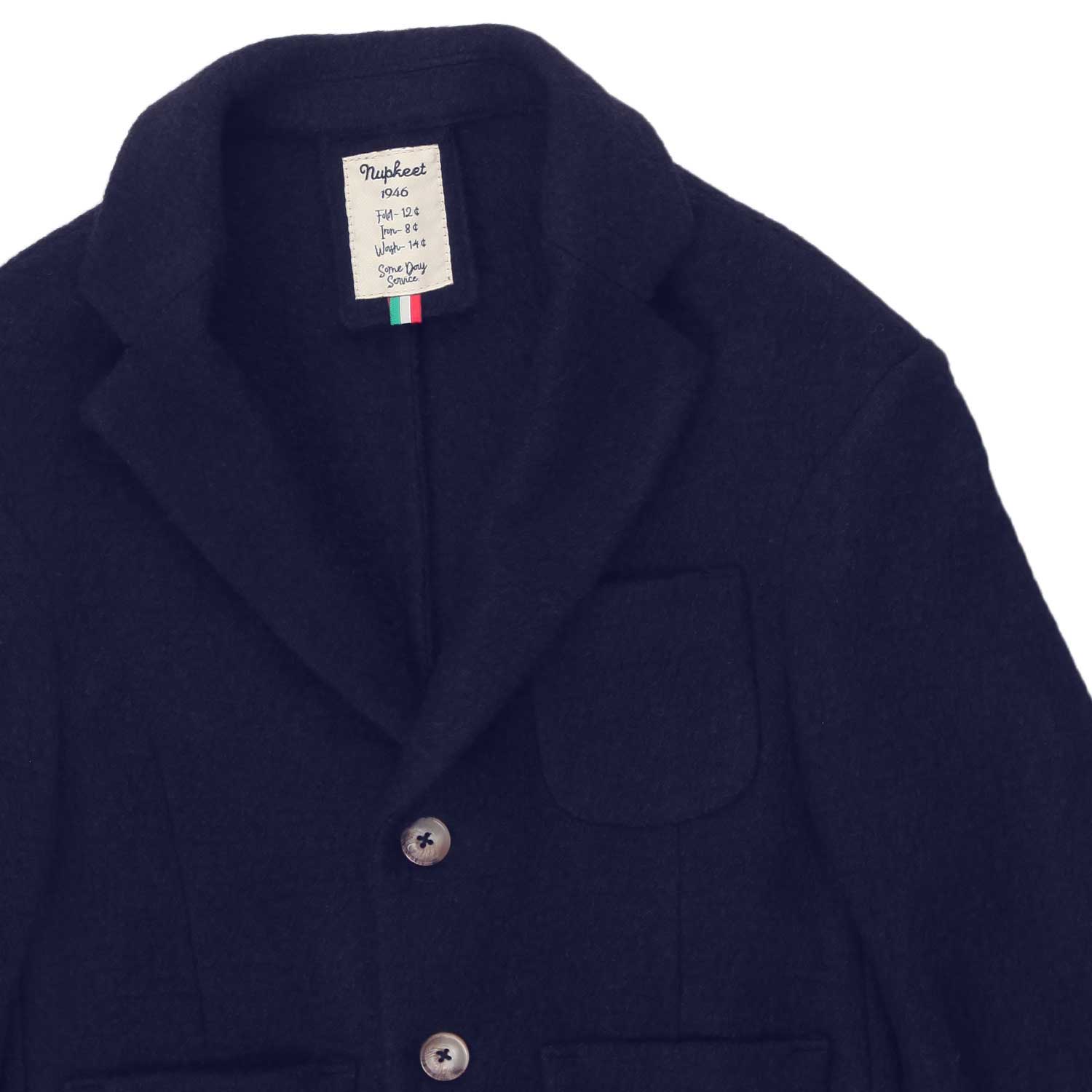 Nupkeet Giacca Davide misto lana blu Hotsell