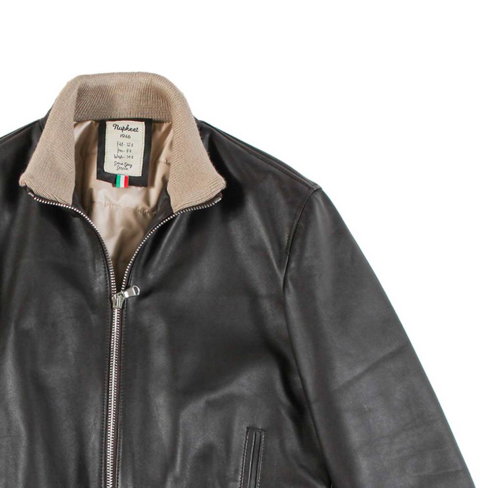 Nupkeet Giaccone Collo Alto in Nappa – Burano Promozione