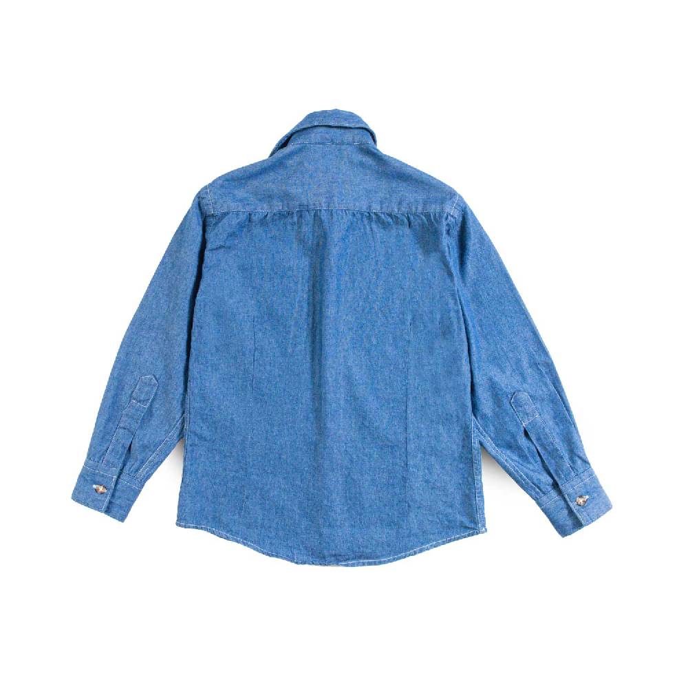 Nupkeet Camicia in Denim Blu – Pusiano Offerta