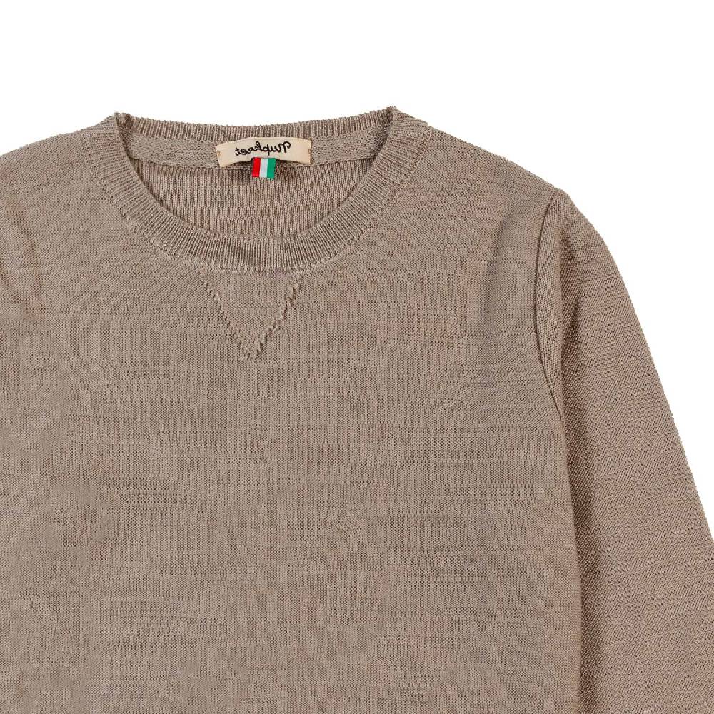 Nupkeet Pullover tricot beige sabbia Capalbio Italy