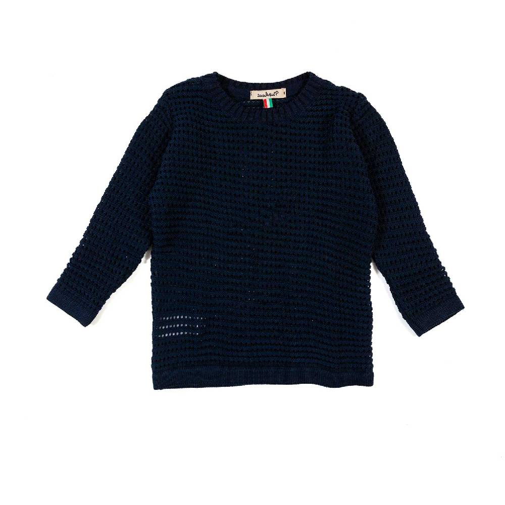 Nupkeet Pullover tricot blu navy Pistoia Qualità