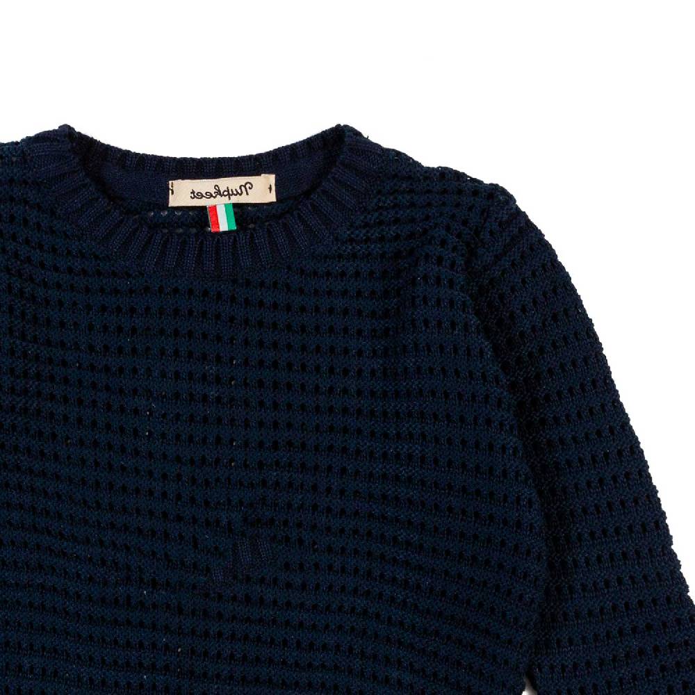 Nupkeet Pullover tricot blu navy Pistoia Qualità