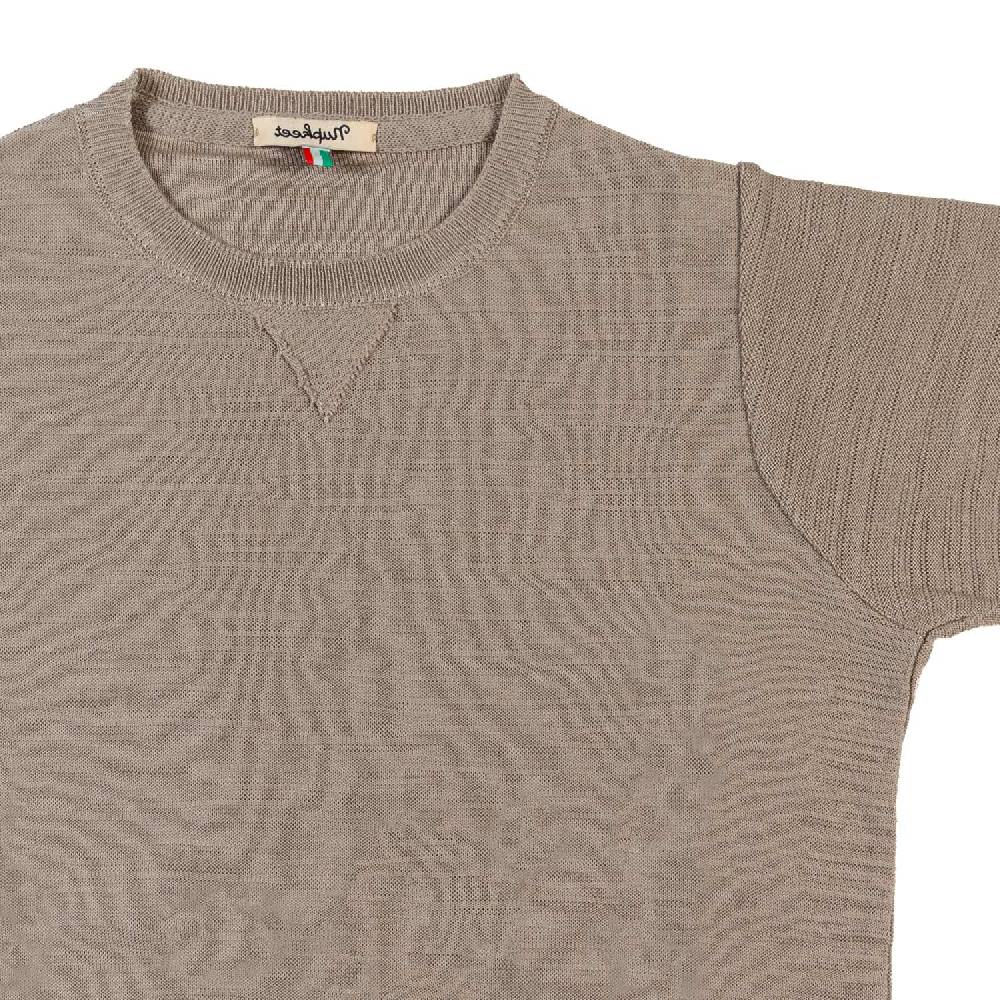 Nupkeet T-shirt tricot beige sabbia Fano Promozione