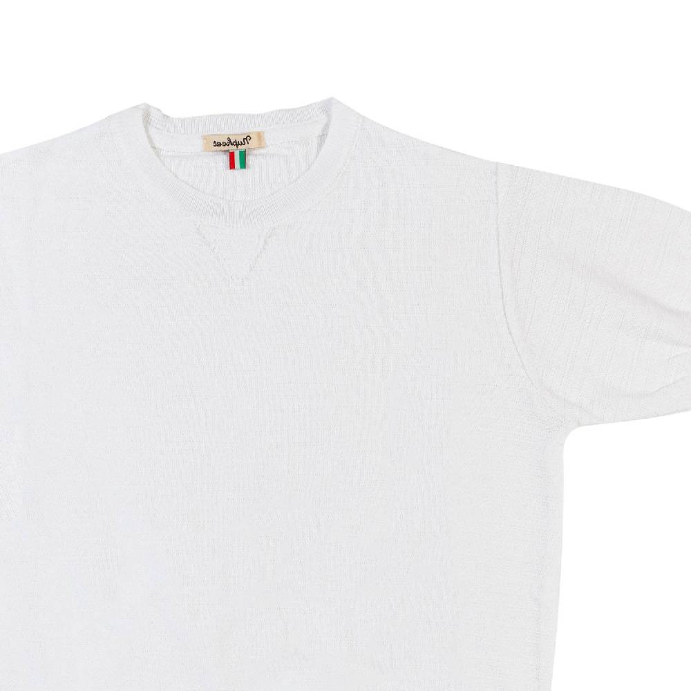 Nupkeet T-shirt tricot bianca Fano Pezzi Unici