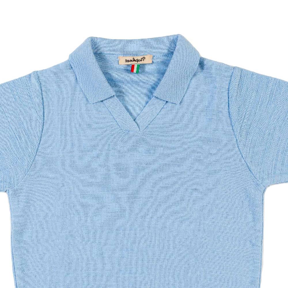 Nupkeet Polo tricot azzurro cielo Taranto Soddisfazione Garantita