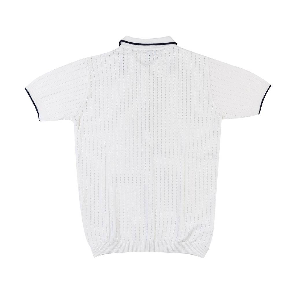 Nupkeet Camicia tricot bianca e blu Brindisi Qualità Garantita