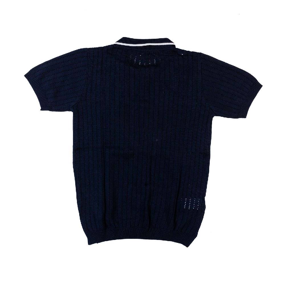 Nupkeet Polo tricot blu navy e bianca Gela Negozi Online