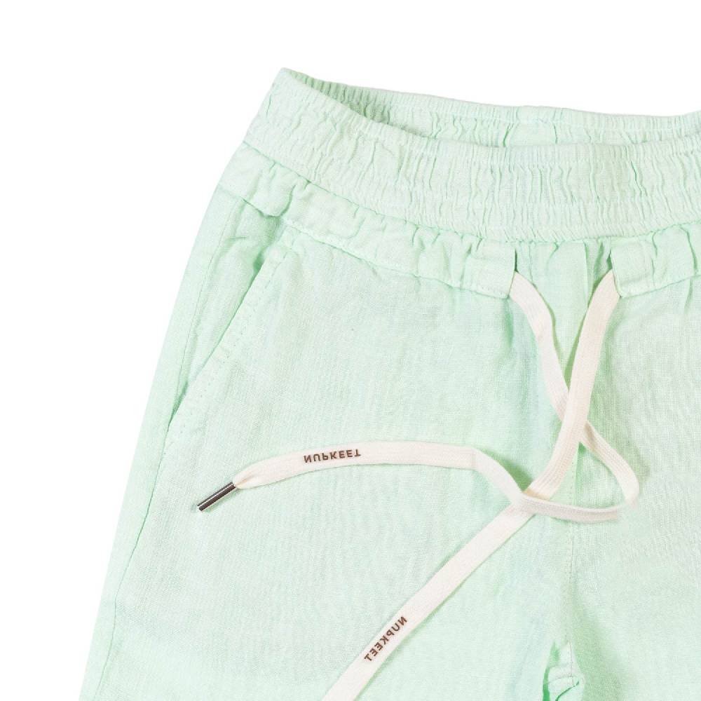 Nupkeet Bermuda lino verde acqua Napoli In Linea
