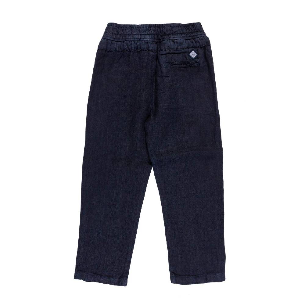 Nupkeet Pantalone lino blu navy Milano Smaltimento dello stoccaggio
