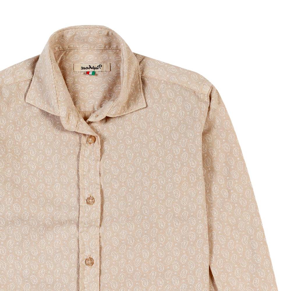Nupkeet Camicia nocciola Palermo fantasia kashmir Consegna Veloce