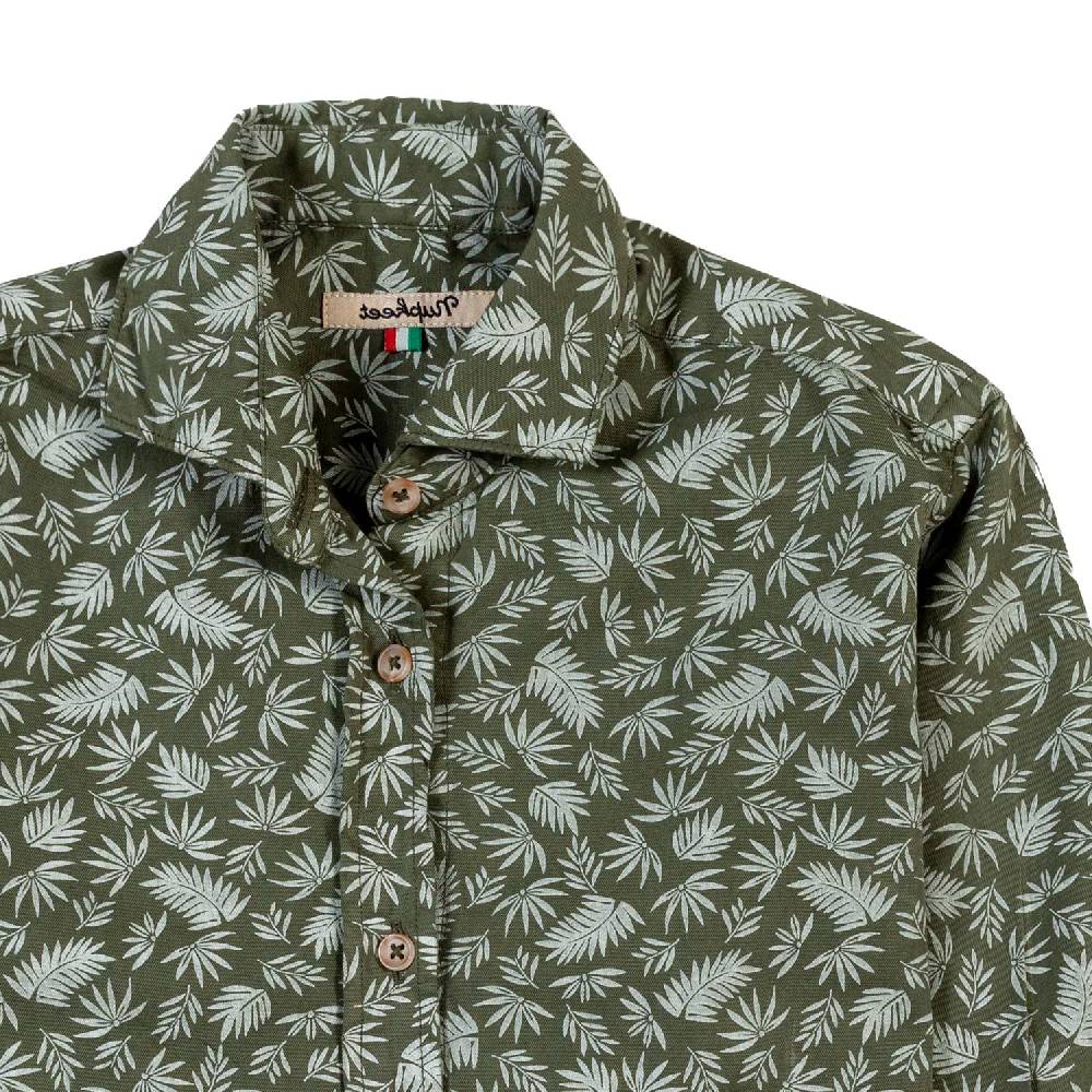 Nupkeet Camicia verde militare Siracusa Fino Al -60%