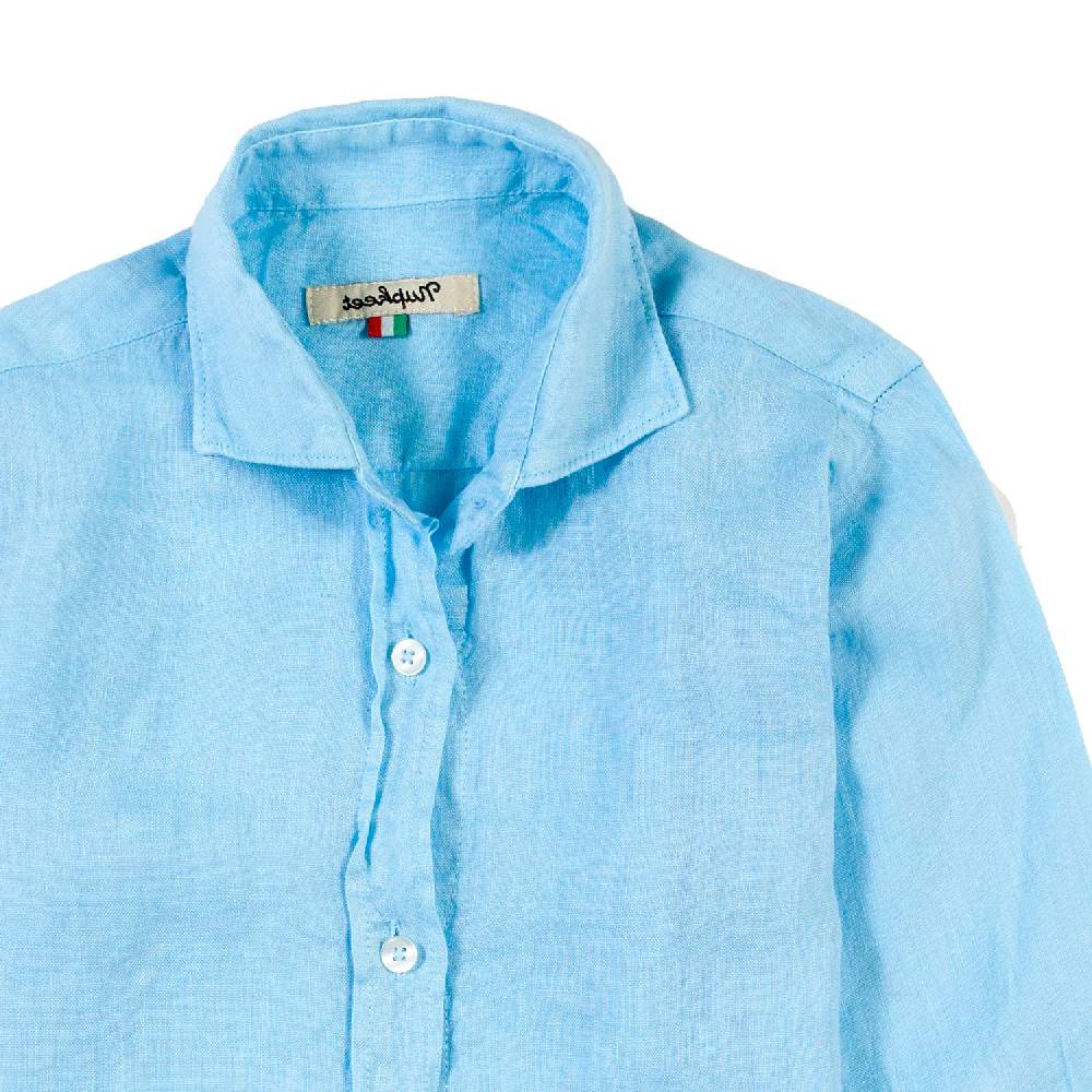Nupkeet Camicia lino azzurra La Spezia Novità