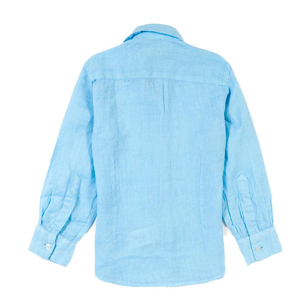 Nupkeet Camicia lino azzurra La Spezia Novità