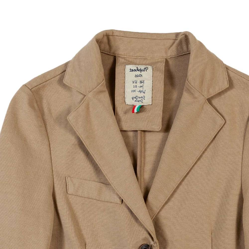 Nupkeet Giacca due bottoni beige sabbia Maratea Outlet