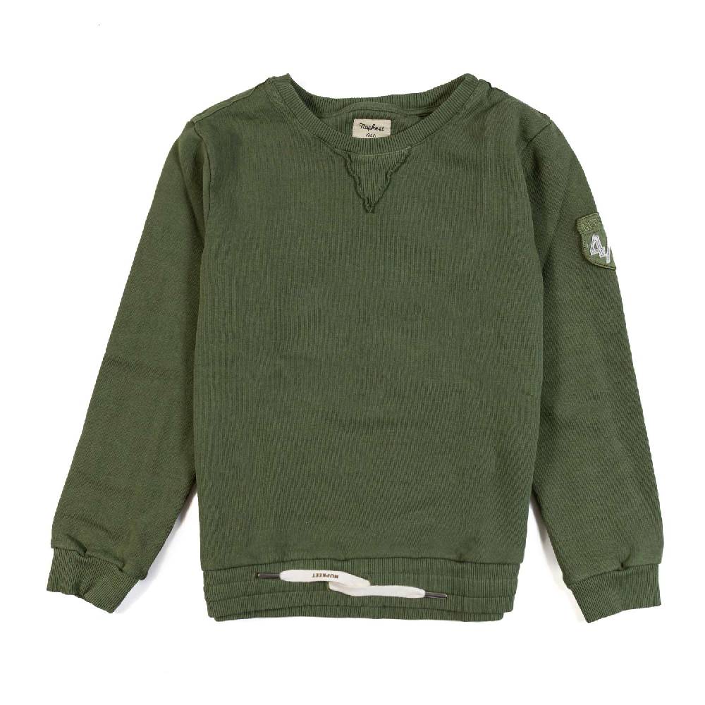 Nupkeet Felpa girocollo verde militare Bologna Vendita Economica