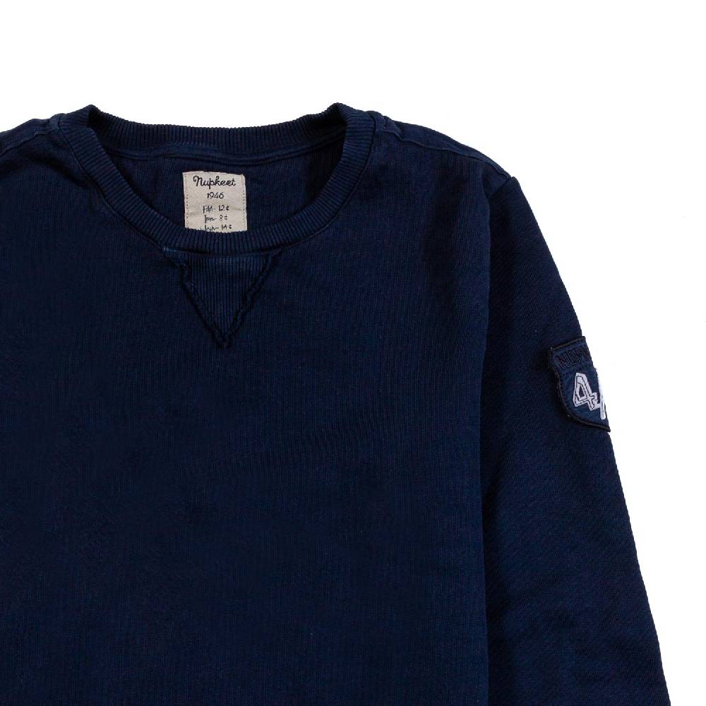 Nupkeet Felpa girocollo blu navy Bologna Saldi Di Fabbrica