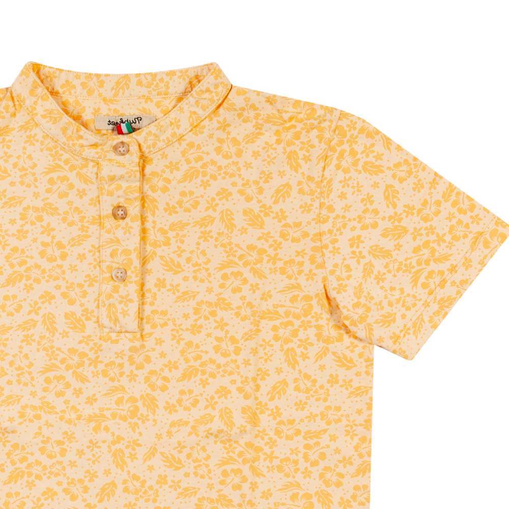 Nupkeet T-shirt serafino arancio zucca Trieste Sostegno trimestrale