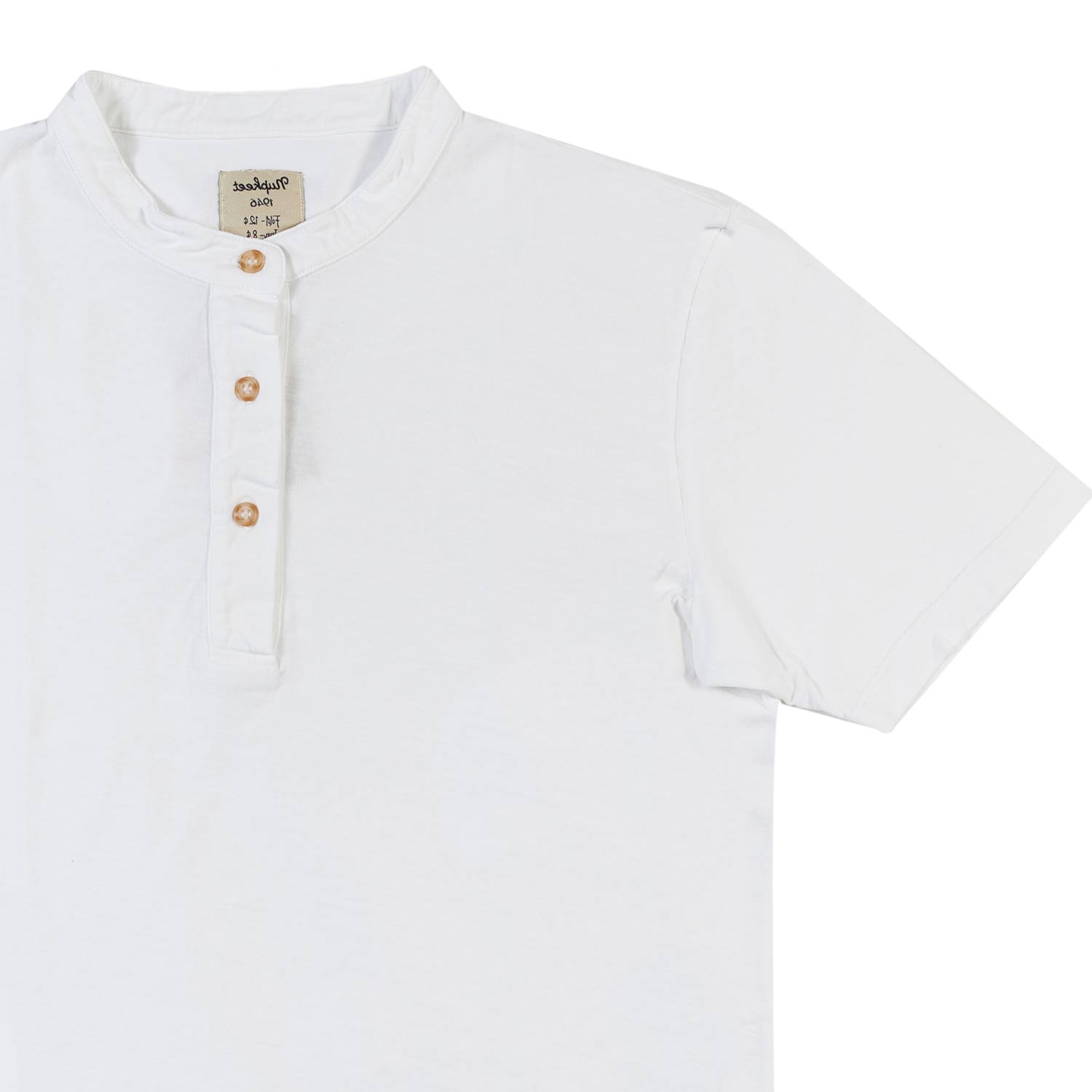 Nupkeet T-shirt serafino bianca Brescia Fino al 55% di sconto