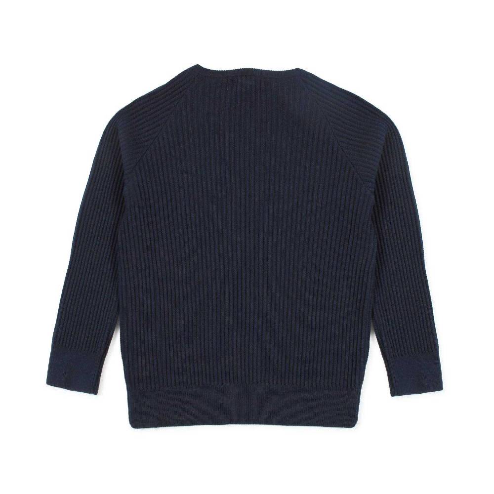 Nupkeet Pullover blu navy a coste Asti Limitato a 3 giorni
