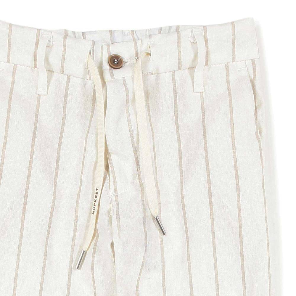 Nupkeet Pantalone panna a righe sabbia Ragusa Qualità Garantita
