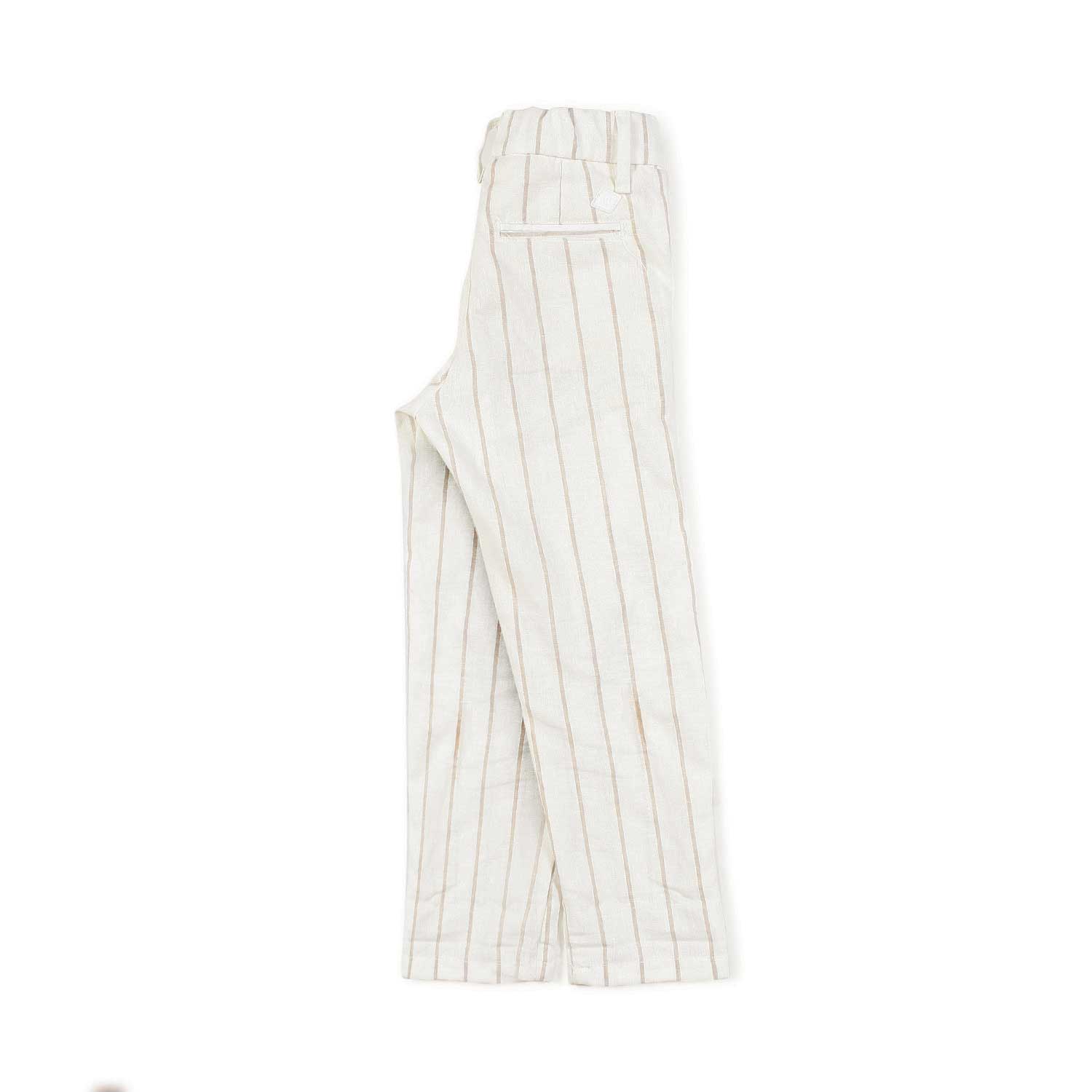 Nupkeet Pantalone panna a righe sabbia Ragusa Qualità Garantita