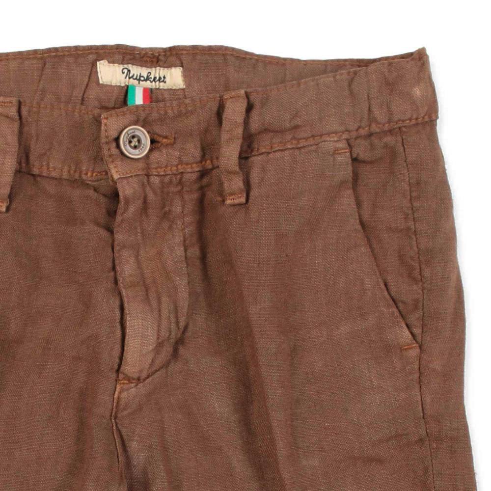 Nupkeet Bermuda lino marrone cacao Bergamo Convenienza