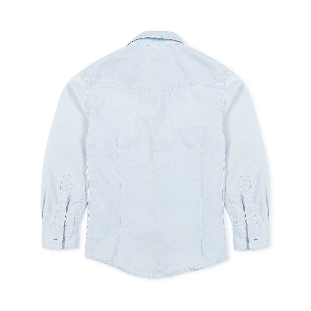 Nupkeet Camicia texana denim blu chiaro Ferrara Economico