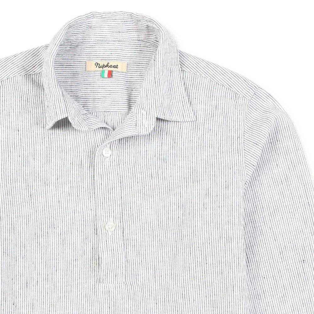 Nupkeet Camicia grigia e nera a righe Modena Offerte