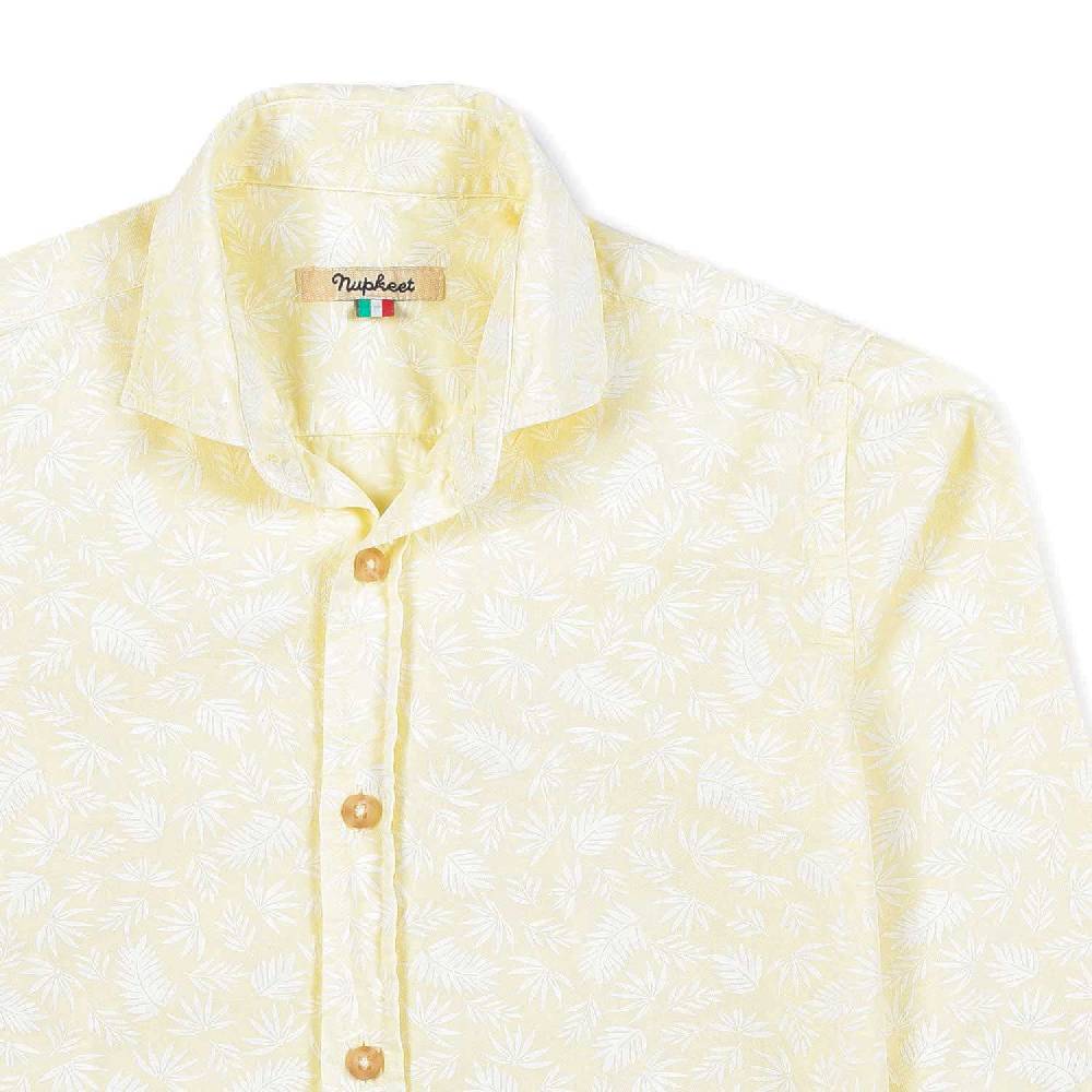 Nupkeet Camicia giallo banana Siracusa Vendita Calda