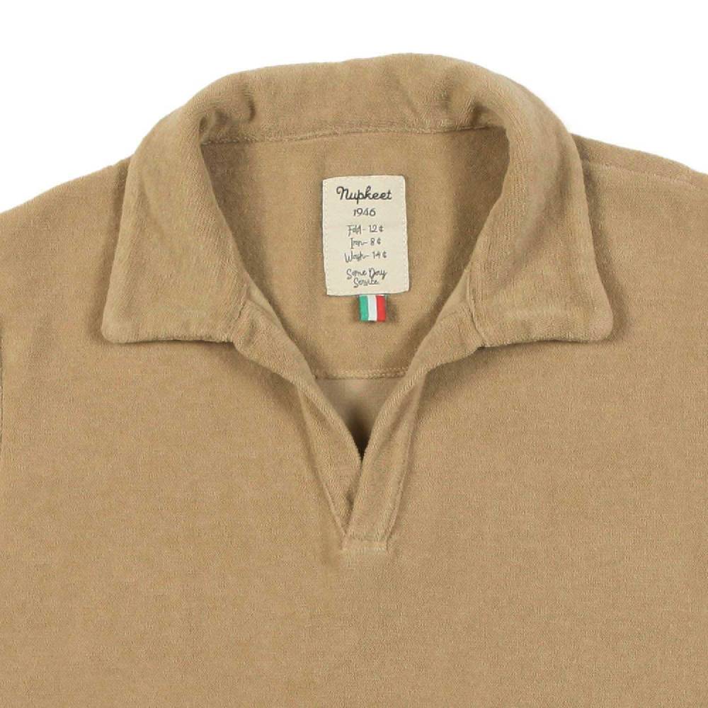 Nupkeet Polo spugna beige sabbia Cesena Sconto di tempo limitato