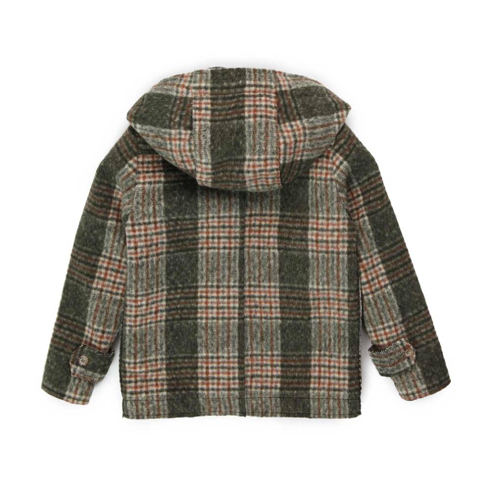 Nupkeet Giaccone Fausto verde tartan Vendita calda