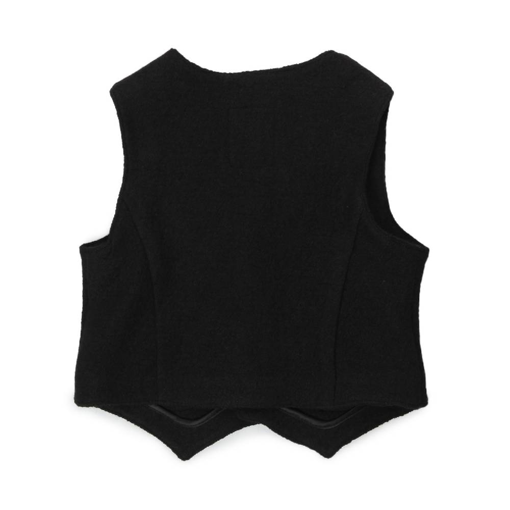 Nupkeet Gilet Fabio nero misto lana Online Outlet