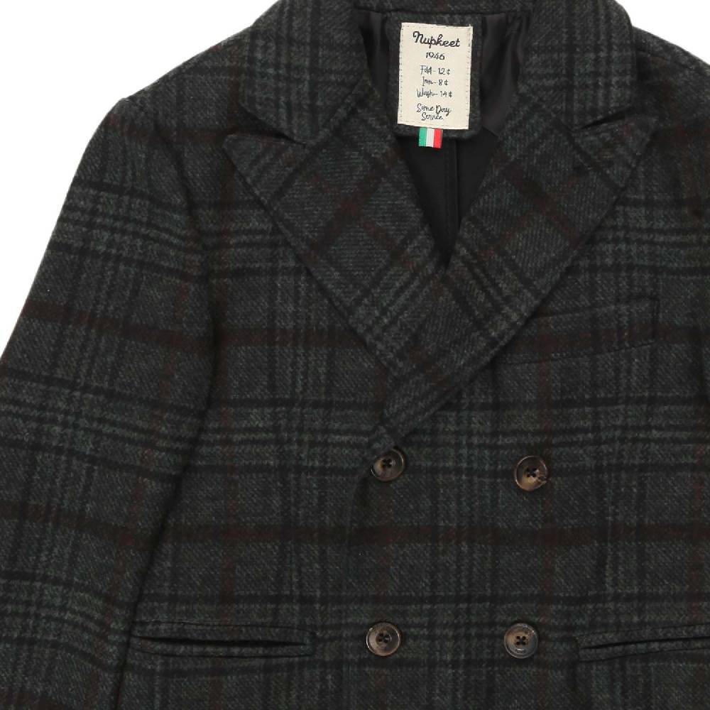 Nupkeet Giacca Rino doppiopetto tartan Lightning offer