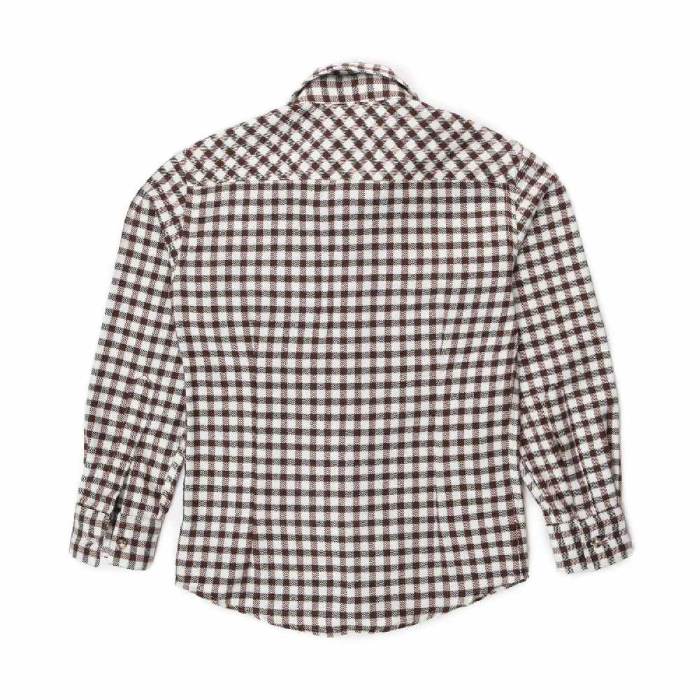 Nupkeet Camicia vichy marrone Genny ACQUISTA ORA