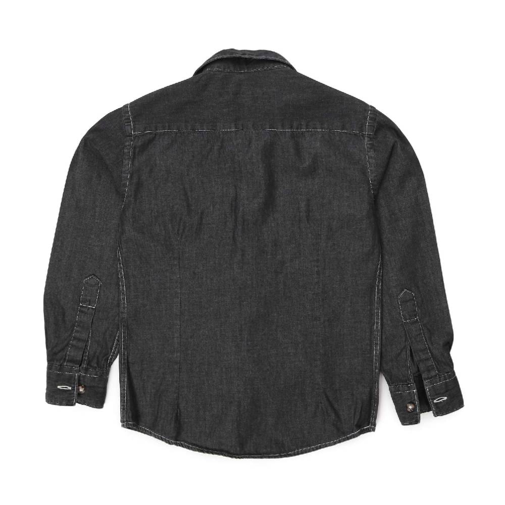 Nupkeet Camicia Giacomo nera in denim Ultimo giorno