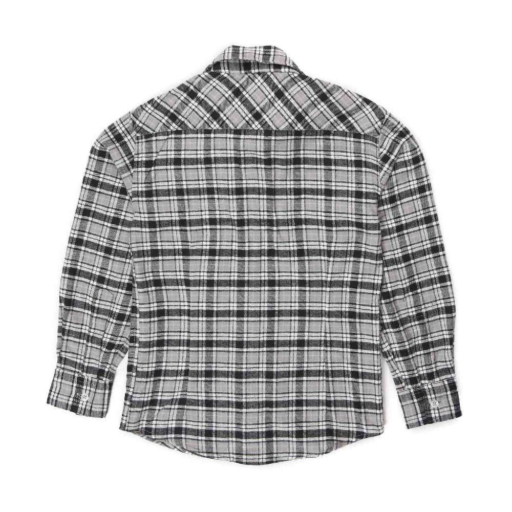 Nupkeet Camicia Romolo check grigia e nera Offerta speciale della fabbrica