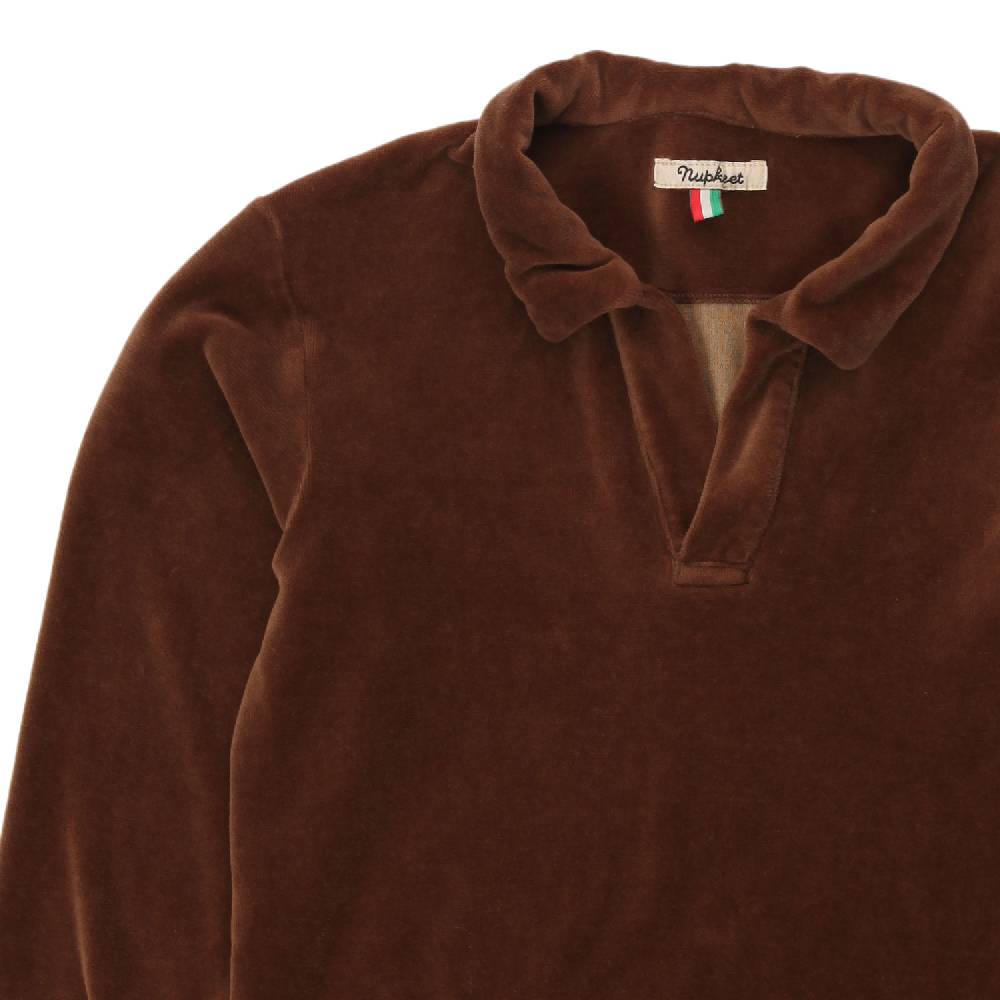 Nupkeet Felpa polo Dino marrone moro Fino al 55% di sconto