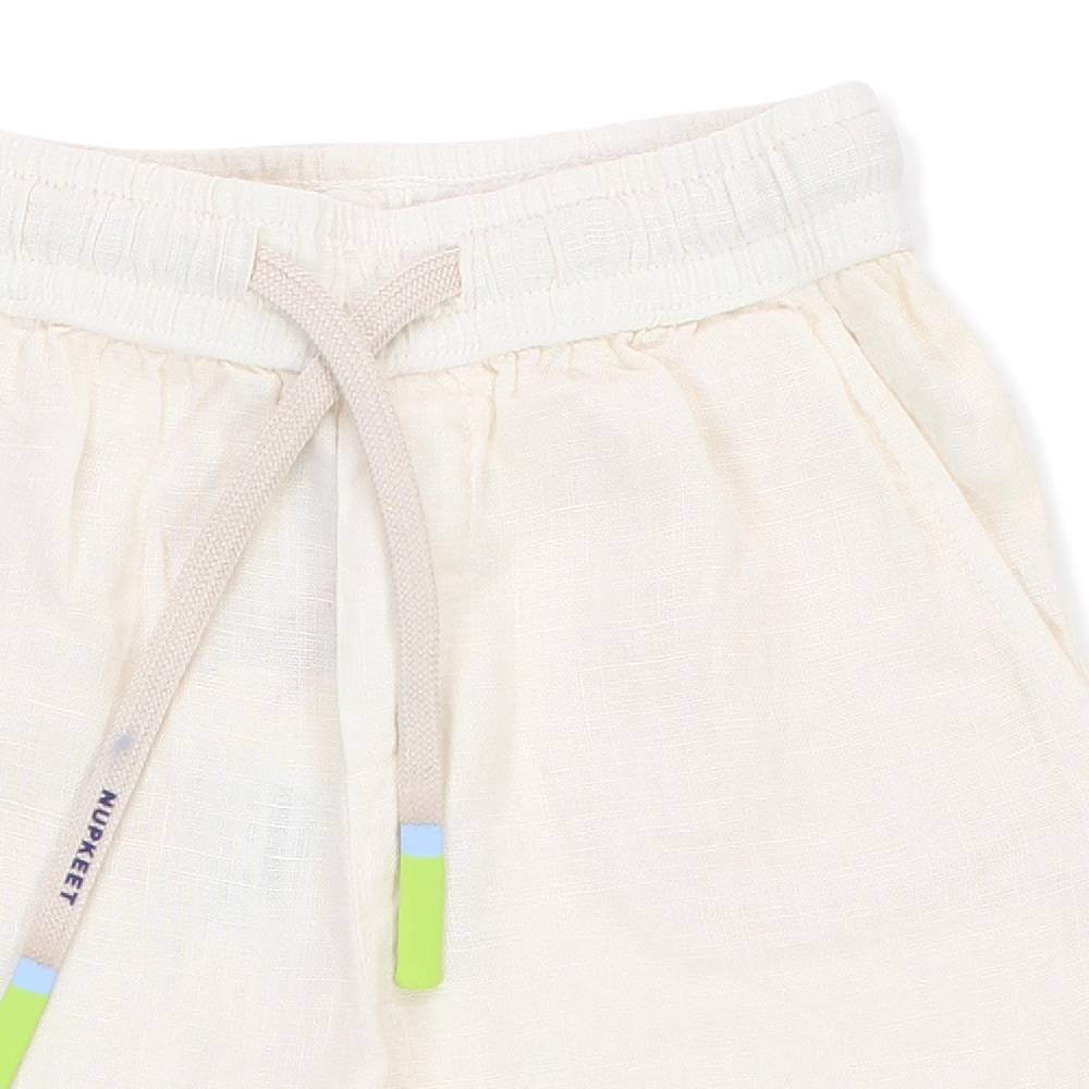 Nupkeet Bermuda Curacao bianco panna in lino Negozi Online