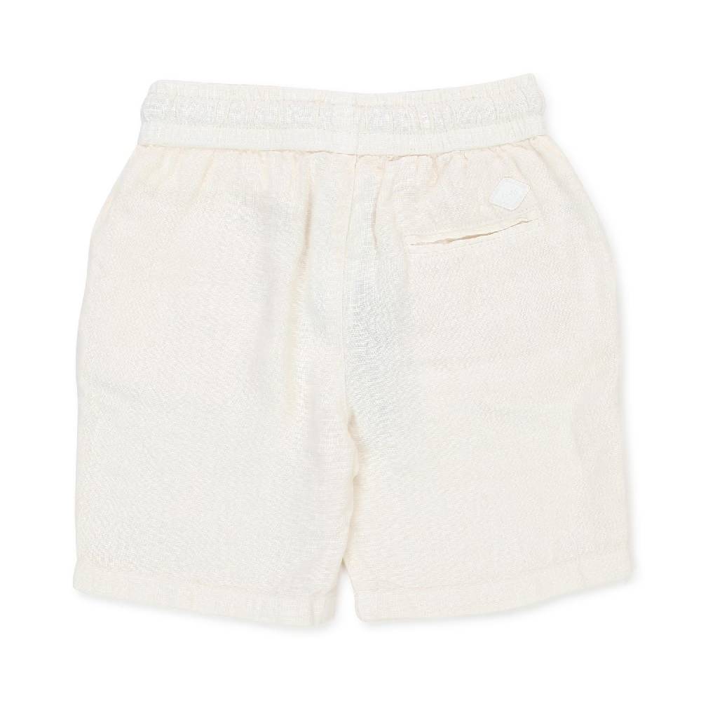 Nupkeet Bermuda Curacao bianco panna in lino Negozi Online